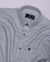 Corozal Black With White Check Premium Giza Shirt