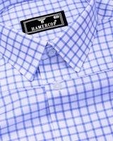 Preston Blue With White Check Premium Giza Shirt