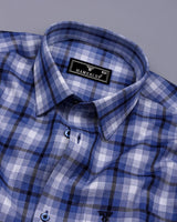 Kostel Blue Multi Shaded Check Cotton Shirt