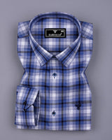 Kostel Blue Multi Shaded Check Cotton Shirt