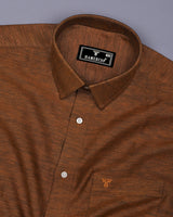 Spices Mustard Heavy Linen Cotton Solid Shirt