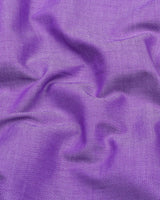 Ultra Violet Purple With White Dobby Texture Designer Shirt