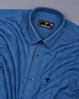 Scarpa Blue With Black Stripe Premium Cotton Shirt