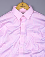 Pink Pearl Jacquard Check Premium Giza Shirt