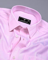 Pink Pearl Jacquard Check Premium Giza Shirt