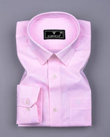 Pink Pearl Jacquard Check Premium Giza Shirt