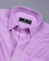 Pearly Purple Oxford Cotton Plain Formal Shirt