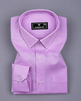 Pearly Purple Oxford Cotton Plain Formal Shirt