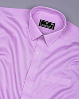 Pearly Purple Oxford Cotton Plain Formal Shirt