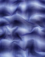 Mezica Blue Multi Check Formal Cotton Shirt