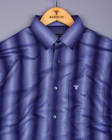 Admiral Blue Multi Stripe Formal Cotton Shirt