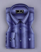 Admiral Blue Multi Stripe Formal Cotton Shirt