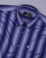Admiral Blue Multi Stripe Formal Cotton Shirt