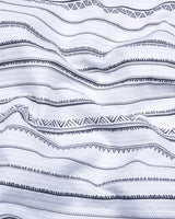 White African Art Printed Seersucker Cotton Shirt