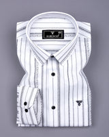 White African Art Printed Seersucker Cotton Shirt