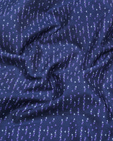 Prizren Gray Purple Tringle Printed Cotton Shirt