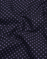 Domont Blue With SkyBlue Printed Cotton Shirt