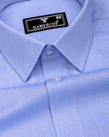 Alfreton Blue With White Dobby Premium Giza Shirt