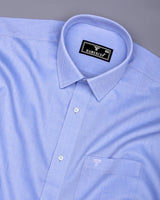 Alfreton Blue With White Dobby Premium Giza Shirt