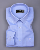 Alfreton Blue With White Dobby Premium Giza Shirt