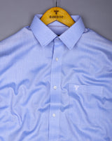 Alfreton Blue With White Dobby Premium Giza Shirt