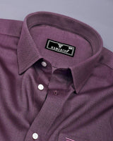 Stilet Onion Pink Dobby Texture Cotton Shirt