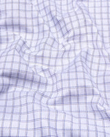 Chromis Blue With White Check Dobby Premium Giza Shirt