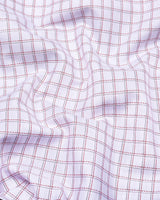 Chromis Red With White Check Dobby Premium Giza Shirt