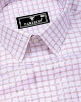 Chromis Red With White Check Dobby Premium Giza Shirt