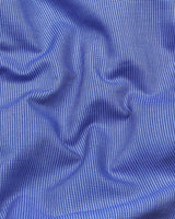 Skypitta Blue With White Dobby Textured Cotton Shirt