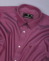 Rosehaven Maroon Dobby Textured Premium Giza Shirt