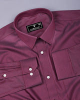 Rosehaven Maroon Dobby Textured Premium Giza Shirt