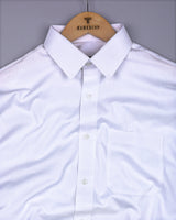 Pelican White Self Stripe Premium Giza Shirt