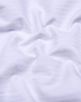 Cattle White Dobby Self Stripe Cotton Shirt