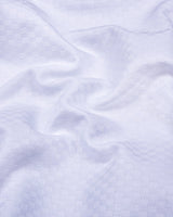 Egret White Self Check Premium Giza Shirt