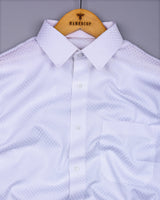 Egret White Self Check Premium Giza Shirt
