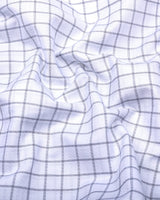Pepito Gray With White Check Premium Giza Shirt