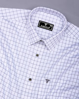 Pepito Gray With White Check Premium Giza Shirt