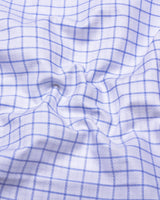 Pepito Blue With White Check Premium Giza Shirt