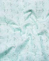 Tifton Green Arrow Printed Linen Cotton Shirt