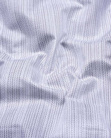 Peprica Gray With White Daimond Texture Premium Giza Shirt