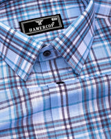 Beloit Blue With White Check Linen Cotton Shirt