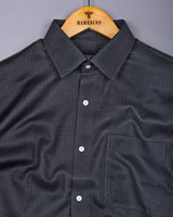 Coxen Gray Dobby Texture Cotton Shirt