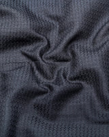 Coxen Gray Dobby Texture Cotton Shirt