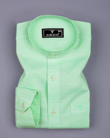 Clinton Mint Green Solid Linen Cotton Shirt