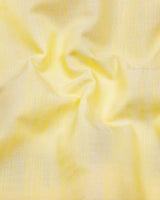 Clinton Yellow Solid Linen Cotton Shirt