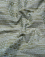 Fermoy Green With White Printed Linen Cotton Shirt