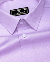 Rockstone Purple With White Texture Premium Giza Shirt