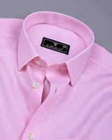 Swifton Pink With White Dobby Formal Cotton Shirt