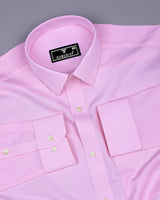 Swifton Pink With White Dobby Formal Cotton Shirt